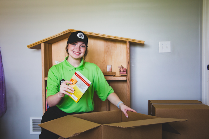 You Move Me mover packing bedroom